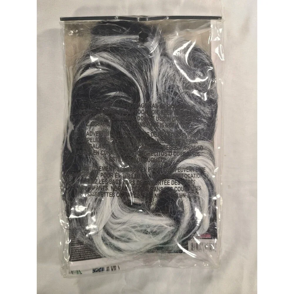 Monster High Frankie Stein Child Wig One Size Black/White Straight WIG119
